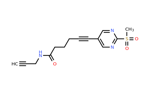 2288710-39-2 | 6-(2-(Methylsulfonyl)pyrimidin-5-yl)-N-(prop-2-yn-1-yl)hex-5-ynamide