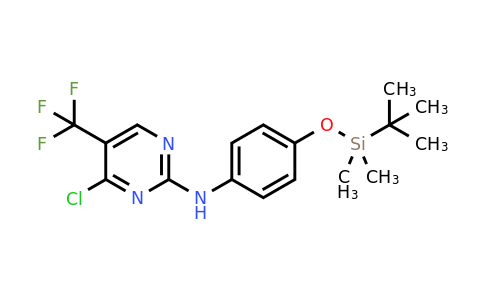 2296722-70-6 | N-(4-((tert-Butyldimethylsilyl)oxy)phenyl)-4-chloro-5-(trifluoromethyl)pyrimidin-2-amine