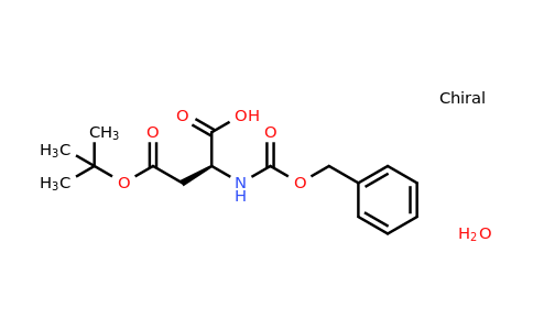 229957-50-0 | (S)-2-(((Benzyloxy)carbonyl)amino)-4-(tert-butoxy)-4-oxobutanoic acid hydrate