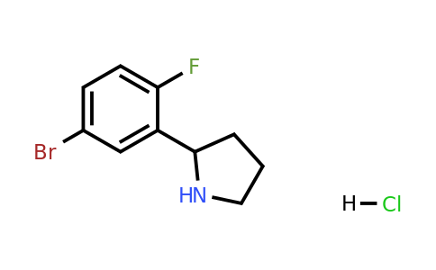 2304584-12-9 | 2-(5-BROMO-2-FLUOROPHENYL)PYRROLIDINE HCL