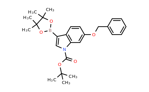 tert-butyl 6-benzyloxy-3-(4,4,5,5-tetramethyl-1,3,2-dioxaborolan-2-yl)indole-1-carboxylate