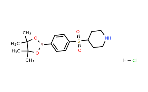 4-[4-(4,4,5,5-Tetramethyl-[1,3,2]dioxaborolan-2-yl)-benzenesulfonyl]piperidine hydrochloride