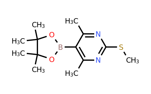 2304635-83-2 | 4,6-Dimethyl-2-(methylthio)-5-(4,4,5,5-tetramethyl-1,3,2-dioxaborolan-2-yl)pyrimidine