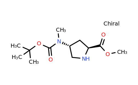 methyl (2S,4R)-4-[tert-butoxycarbonyl(methyl)amino]pyrrolidine-2-carboxylate