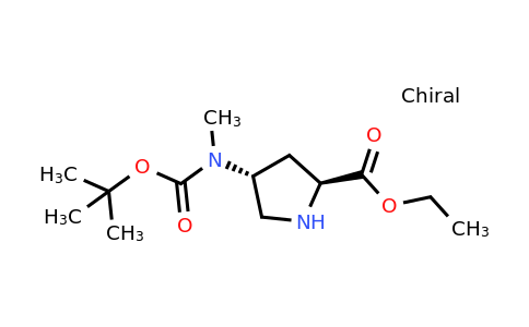 2306248-91-7 | ethyl (2S,4R)-4-[tert-butoxycarbonyl(methyl)amino]pyrrolidine-2-carboxylate