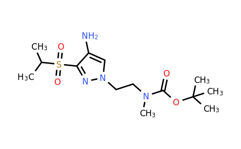 2306275-55-6 | tert-butyl N-[2-(4-amino-3-isopropylsulfonyl-pyrazol-1-yl)ethyl]-N-methyl-carbamate