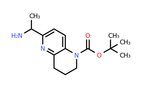 2314393-88-7 | tert-butyl 6-(1-aminoethyl)-3,4-dihydro-2H-1,5-naphthyridine-1-carboxylate