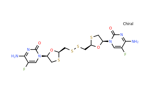 2331211-44-8 | (2R,2'R,5S,5'S)-2,2'-Dithiobismethylenebis(5-(4-amino-5-fluoro-2-oxo-1H-pyrimidin-1-yl)-[1,3]oxathiolane)