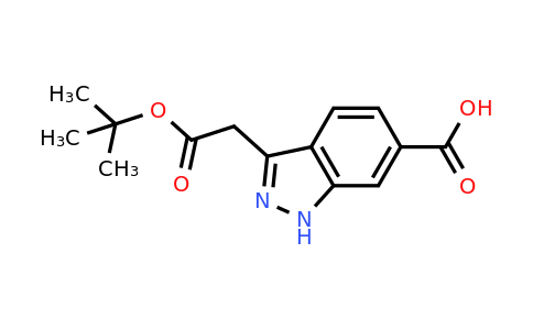 2355385-18-9 | 3-tert-Butoxycarbonylmethyl-1H-indazole-6-carboxylic acid