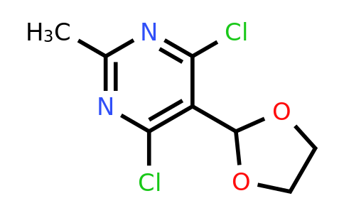 2359690-91-6 | 4,6-Dichloro-5-(1,3-dioxolan-2-yl)-2-methylpyrimidine