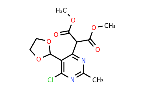 2359690-92-7 | Dimethyl 2-(6-chloro-5-(1,3-dioxolan-2-yl)-2-methylpyrimidin-4-yl)malonate