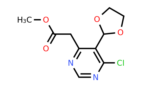 2359690-96-1 | Methyl 2-(6-chloro-5-(1,3-dioxolan-2-yl)pyrimidin-4-yl)acetate