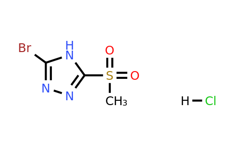 3-Bromo-5-(methylsulfonyl)-4H-1,2,4-triazole hydrochloride