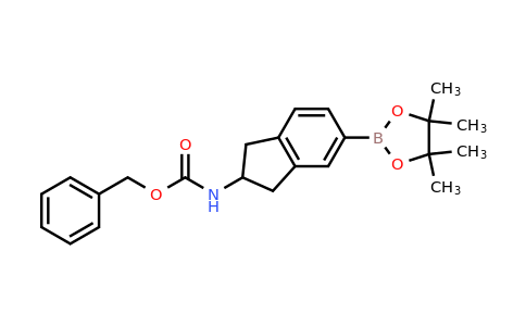 Benzyl N-[5-(tetramethyl-1,3,2-dioxaborolan-2-yl)-2,3-dihydro-1H-inden-2-yl]carbamate