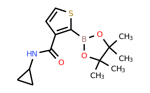 2377606-30-7 | N-Cyclopropyl-2-(4,4,5,5-tetramethyl-1,3,2-dioxaborolan-2-yl)thiophene-3-carboxamide