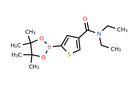 2377606-83-0 | N,N-Diethyl-5-(4,4,5,5-tetramethyl-1,3,2-dioxaborolan-2-yl)thiophene-3-carboxamide