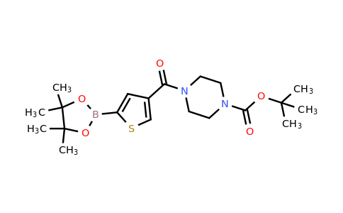 2377607-11-7 | tert-Butyl 4-(5-(4,4,5,5-tetramethyl-1,3,2-dioxaborolan-2-yl)thiophene-3-carbonyl)piperazine-1-carboxylate