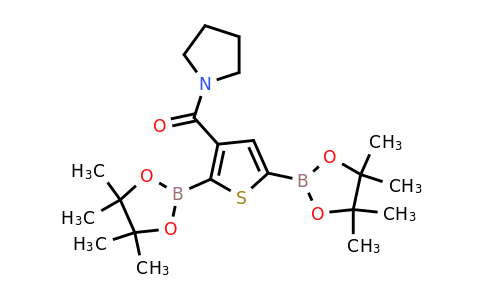 2377607-12-8 | 1-{[2,5-Bis(tetramethyl-1,3,2-dioxaborolan-2-yl)thiophen-3-yl]carbonyl}pyrrolidine