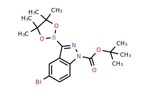 2377607-49-1 | tert-Butyl 5-bromo-3-(tetramethyl-1,3,2-dioxaborolan-2-yl)indazole-1-carboxylate
