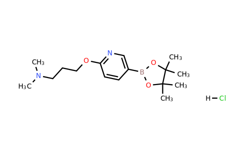 2377607-73-1 | Dimethyl(3-{[5-(tetramethyl-1,3,2-dioxaborolan-2-yl)pyridin-2-yl]oxy}propyl)amine hydrochloride