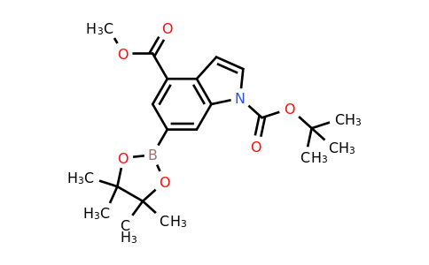 2377607-84-4 | 1-(tert-Butyl) 4-methyl 6-(4,4,5,5-tetramethyl-1,3,2-dioxaborolan-2-yl)-1H-indole-1,4-dicarboxylate