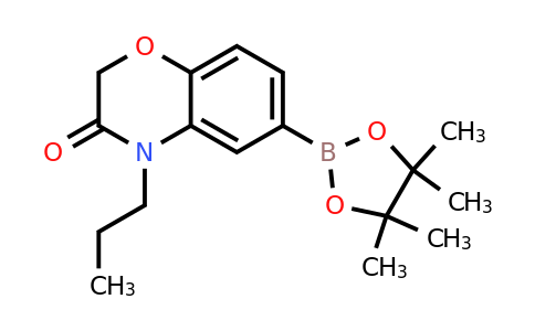 2377609-36-2 | 4-Propyl-6-(tetramethyl-1,3,2-dioxaborolan-2-yl)-3,4-dihydro-2h-1,4-benzoxazin-3-one