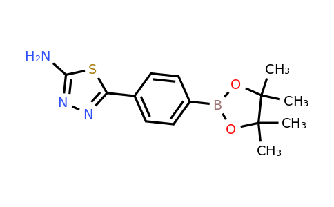 2377609-43-1 | 5-(4-(4,4,5,5-Tetramethyl-1,3,2-dioxaborolan-2-yl)phenyl)-1,3,4-thiadiazol-2-amine