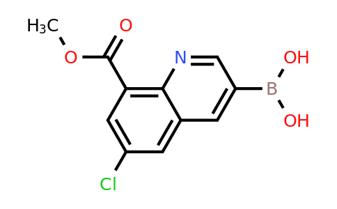 2377609-72-6 | 6-Chloro-8-(methoxycarbonyl)quinoline-3-boronic acid