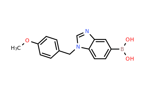 {1-[(4-Methoxyphenyl)methyl]-1,3-benzodiazol-5-yl}boronic acid