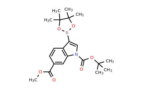 2377609-81-7 | 1-(tert-butyl) 6-Methyl 3-(4,4,5,5-tetramethyl-1,3,2-dioxaborolan-2-yl)-1H-indole-1,6-dicarboxylate