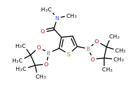 2377610-14-3 | N,N-Dimethyl-2,5-bis(4,4,5,5-tetramethyl-1,3,2-dioxaborolan-2-yl)thiophene-3-carboxamide