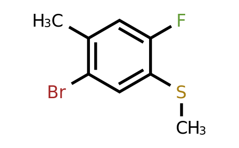 2379322-83-3 | (5-Bromo-2-fluoro-4-methylphenyl)(methyl)sulfane