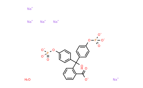 2382-56-1 | Sodium 2-(hydroxybis(4-(phosphonatooxy)phenyl)methyl)benzoate hydrate