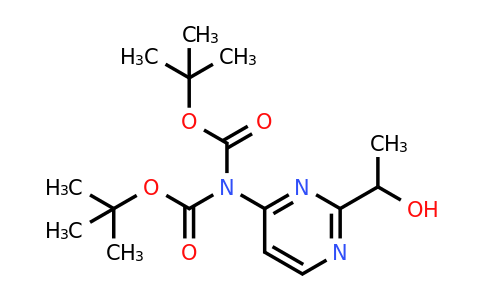 2387594-88-7 | Tert-butyln-tert-butoxycarbonyl-N-[2-(1-hydroxyethyl)pyrimidin-4-yl]carbamate