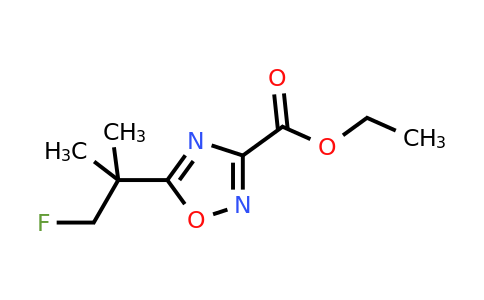 Ethyl 5-(1-fluoro-2-methylpropan-2-yl)-1,2,4-oxadiazole-3-carboxylate