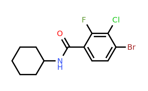 4-Bromo-3-chloro-N-cyclohexyl-2-fluorobenzamide