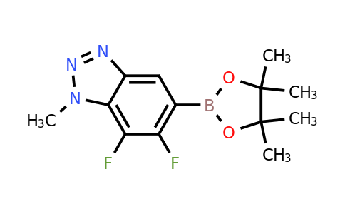 2409580-04-5 | 6,7-Difluoro-1-methyl-5-(tetramethyl-1,3,2-dioxaborolan-2-yl)-1,2,3-benzotriazole