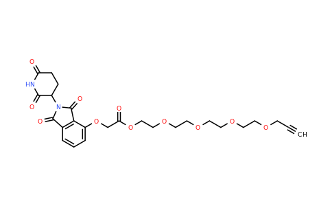 2411681-90-6 | 3,6,9,12-Tetraoxapentadec-14-yn-1-yl 2-((2-(2,6-dioxopiperidin-3-yl)-1,3-dioxoisoindolin-4-yl)oxy)acetate