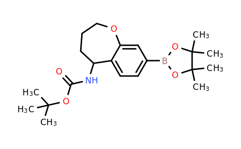 2412760-61-1 | tert-Butyl (8-(4,4,5,5-tetramethyl-1,3,2-dioxaborolan-2-yl)-2,3,4,5-tetrahydrobenzo[b]oxepin-5-yl)carbamate