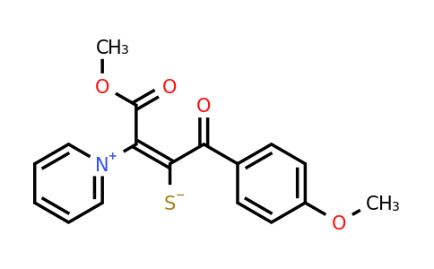 (Z)-4-Methoxy-1-(4-methoxyphenyl)-1,4-dioxo-3-(pyridin-1-ium-1-yl)but-2-ene-2-thiolate