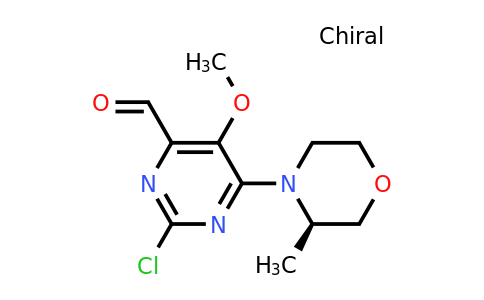 2425604-21-1 | (R)-2-Chloro-5-methoxy-6-(3-methylmorpholino)pyrimidine-4-carbaldehyde