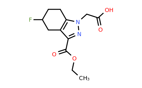 2-(3-ethoxycarbonyl-5-fluoro-4,5,6,7-tetrahydroindazol-1-yl)acetic acid