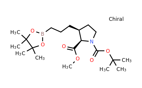 2437327-98-3 | O1-tert-butyl O2-methyl cis-3-[3-(4,4,5,5-tetramethyl-1,3,2-dioxaborolan-2-yl)propyl]pyrrolidine-1,2-dicarboxylate