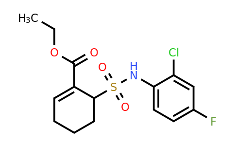 243983-70-2 | Ethyl 6-(N-(2-chloro-4-fluorophenyl)sulfamoyl)cyclohex-1-enecarboxylate