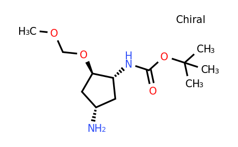 tert-butyl N-[(1R,2R,4S)-4-amino-2-(methoxymethoxy)cyclopentyl]carbamate