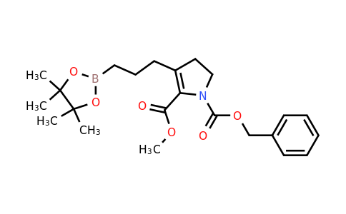 1-Benzyl 2-methyl 3-(3-(4,4,5,5-tetramethyl-1,3,2-dioxaborolan-2-yl)propyl)-4,5-dihydro-1H-pyrrole-1,2-dicarboxylate