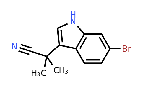 2447043-00-5 | 2-(6-Bromo-1H-indol-3-yl)-2-methylpropanenitrile