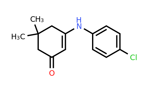 3-((4-Chlorophenyl)amino)-5,5-dimethylcyclohex-2-en-1-one