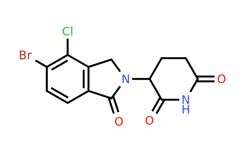2474671-24-2 | 3-(5-Bromo-4-chloro-1-oxoisoindolin-2-yl)piperidine-2,6-dione
