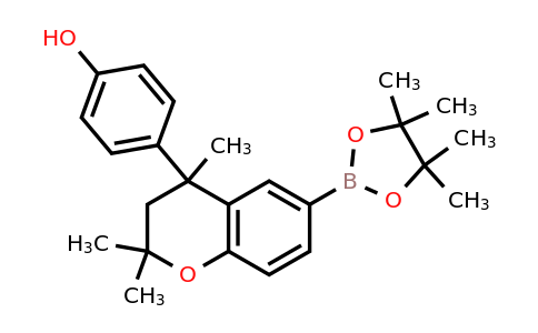 2484920-09-2 | 4-(2,2,4-Trimethyl-6-(4,4,5,5-tetramethyl-1,3,2-dioxaborolan-2-yl)chroman-4-yl)phenol